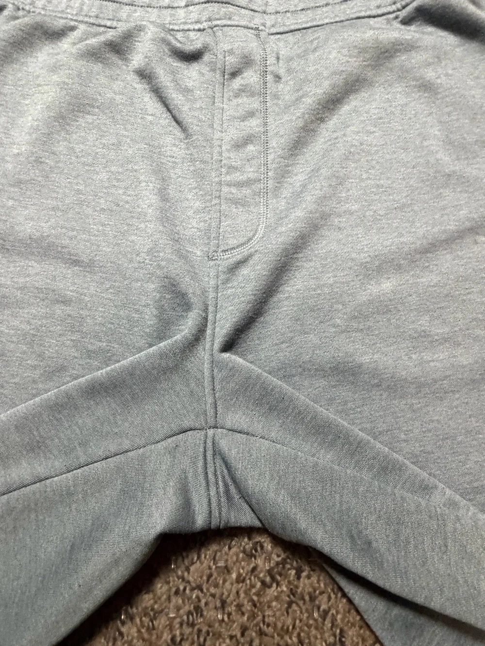 3x Loose Under Armour Grey Athletic Shorts with Navy Print